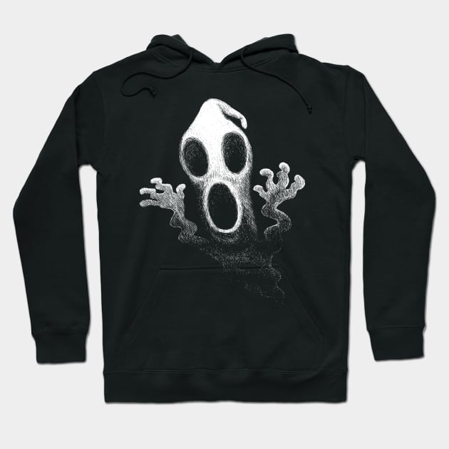 Moaning Ghost - Blanc Hoodie by jitterteez